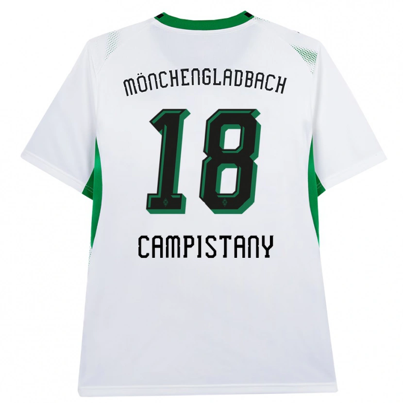 Danxen Hombre Camiseta Erik Corominas Campistany #18 Blanco Negro Verde 1ª Equipación 2026/27 La Camisa México
