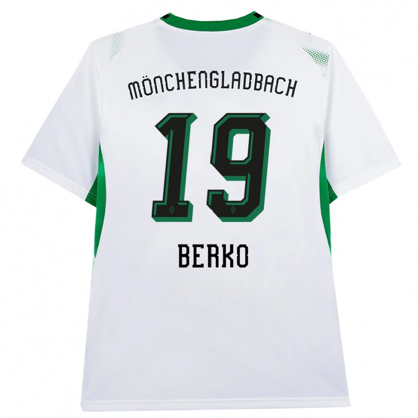 Danxen Hombre Camiseta Dillon Berko #19 Blanco Negro Verde 1ª Equipación 2026/27 La Camisa México