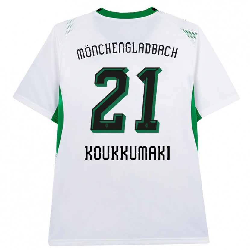 Danxen Hombre Camiseta Taavi Koukkumäki #21 Blanco Negro Verde 1ª Equipación 2026/27 La Camisa México