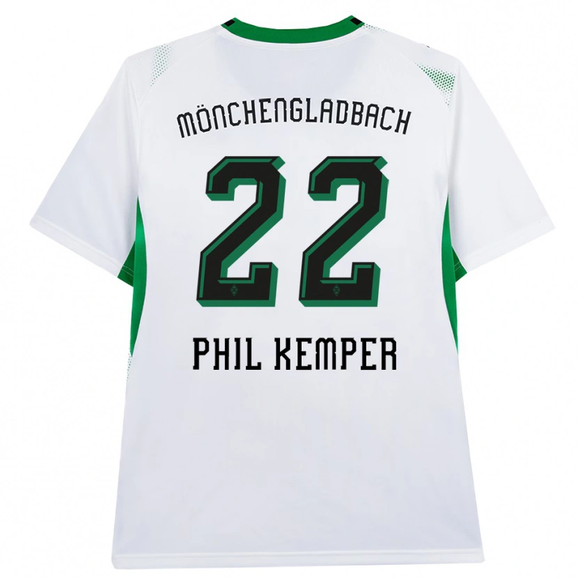 Danxen Hombre Camiseta Phil Kemper #22 Blanco Negro Verde 1ª Equipación 2026/27 La Camisa México