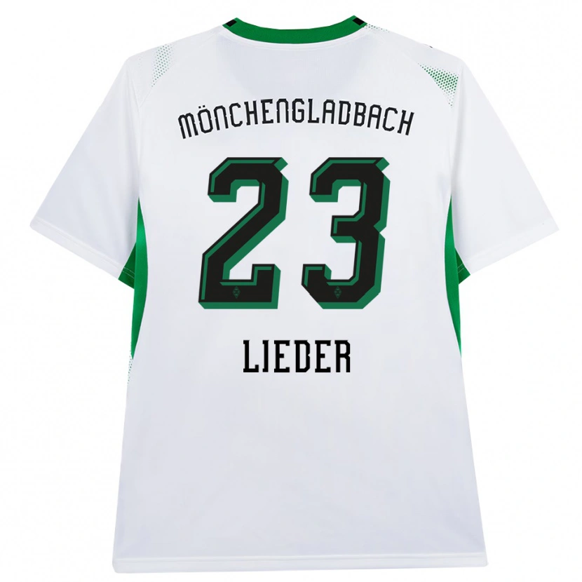 Danxen Hombre Camiseta Michel Lieder #23 Blanco Negro Verde 1ª Equipación 2026/27 La Camisa México