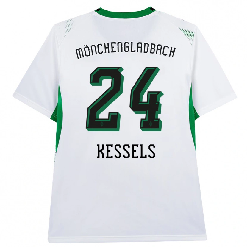 Danxen Hombre Camiseta Imke Kessels #24 Blanco Negro Verde 1ª Equipación 2026/27 La Camisa México