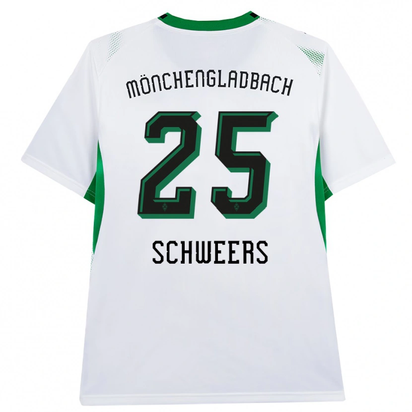 Danxen Hombre Camiseta Lion Schweers #25 Blanco Negro Verde 1ª Equipación 2026/27 La Camisa México