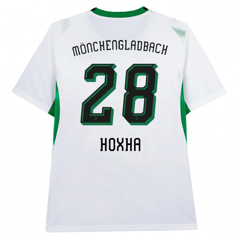 Danxen Hombre Camiseta Flavjo Hoxha #28 Blanco Negro Verde 1ª Equipación 2026/27 La Camisa México