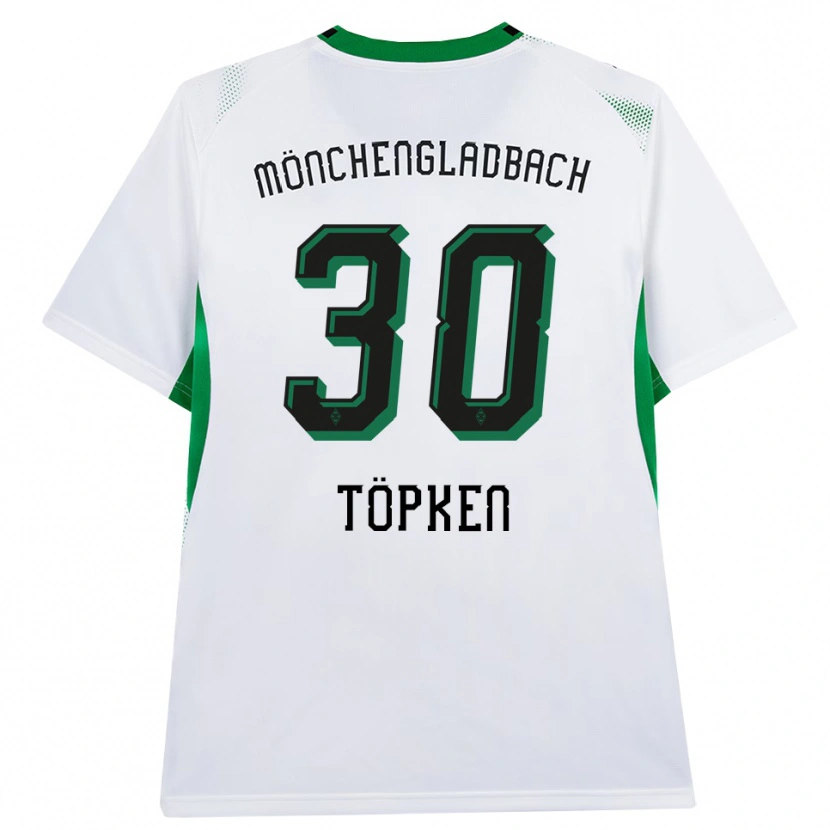 Danxen Hombre Camiseta Thilo Töpken #30 Blanco Negro Verde 1ª Equipación 2026/27 La Camisa México