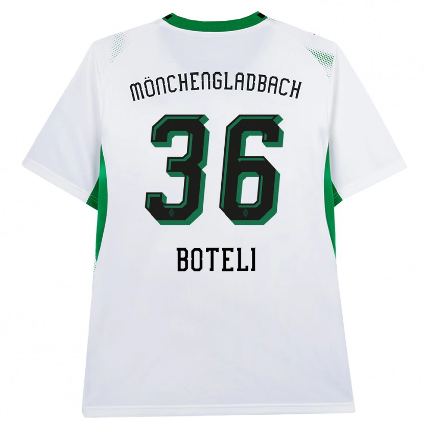 Danxen Hombre Camiseta Winsley Boteli #36 Blanco Negro Verde 1ª Equipación 2026/27 La Camisa México