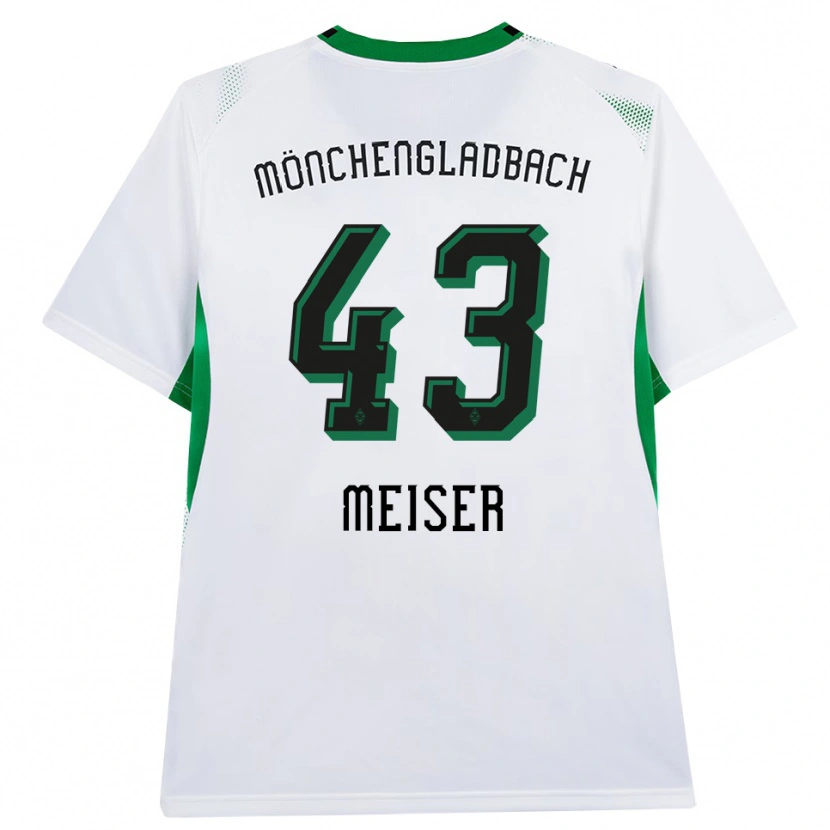 Danxen Hombre Camiseta Tyler Meiser #43 Blanco Negro Verde 1ª Equipación 2026/27 La Camisa México