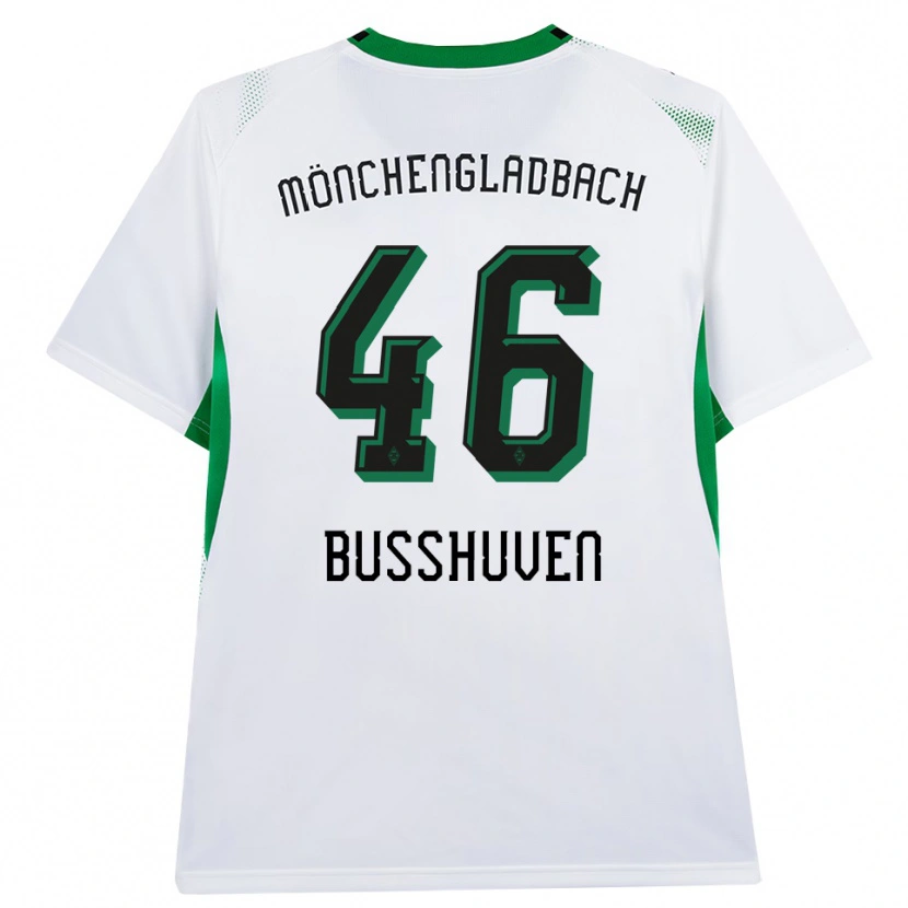 Danxen Hombre Camiseta Alina Busshuven #46 Blanco Negro Verde 1ª Equipación 2026/27 La Camisa México