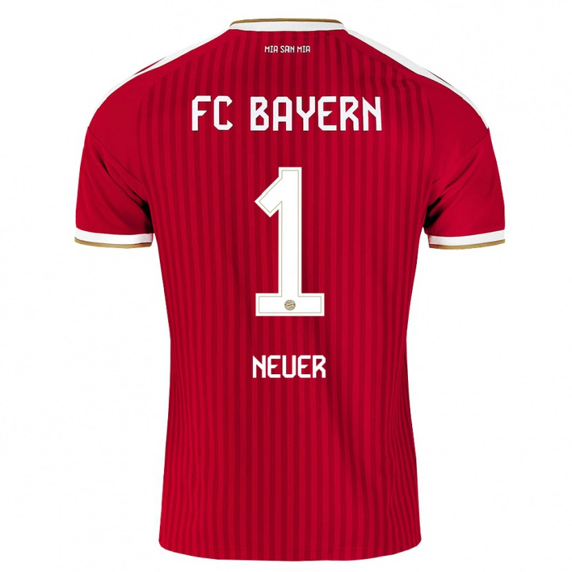 Danxen Hombre Camiseta Manuel Neuer #1 Rojo Blanco Azul 1ª Equipación 2026/27 La Camisa México