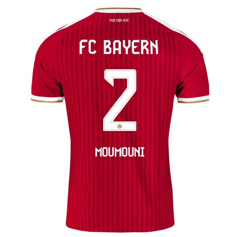 Danxen Hombre Camiseta Rayan Moumouni #2 Rojo Blanco Azul 1ª Equipación 2026/27 La Camisa México