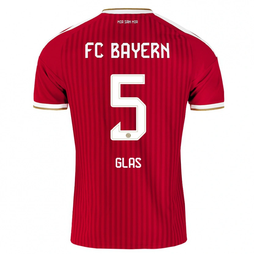 Danxen Hombre Camiseta Hanna Glas #5 Rojo Blanco Azul 1ª Equipación 2026/27 La Camisa México