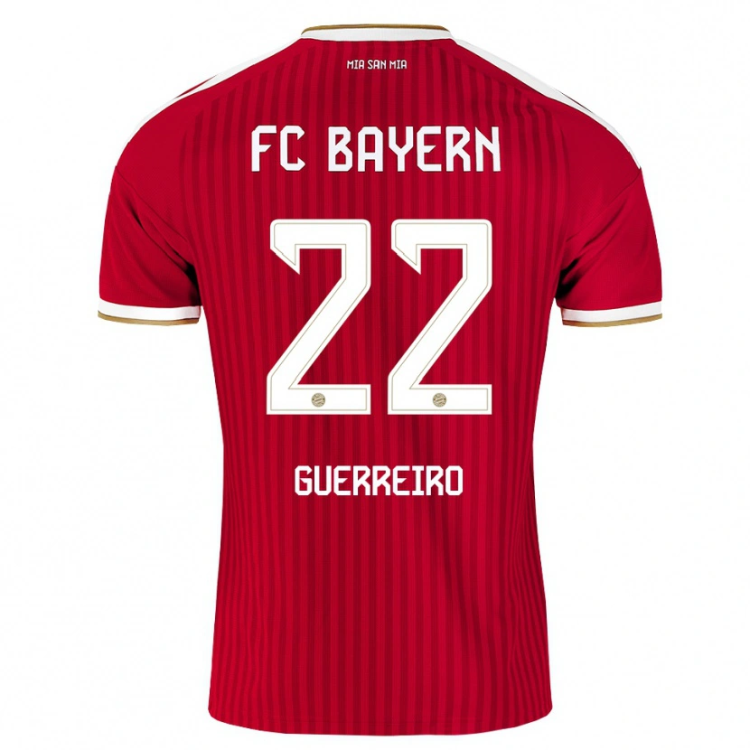 Danxen Hombre Camiseta Raphael Guerreiro #22 Rojo Blanco Azul 1ª Equipación 2026/27 La Camisa México