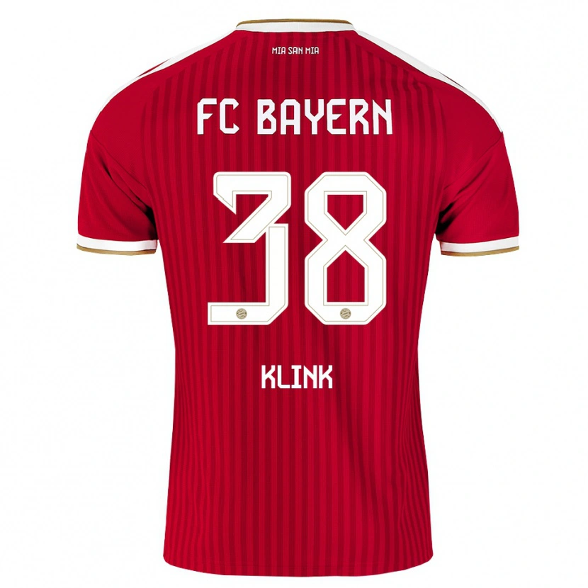 Danxen Hombre Camiseta Anna Klink #38 Rojo Blanco Azul 1ª Equipación 2026/27 La Camisa México