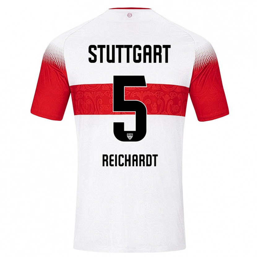 Danxen Hombre Camiseta Jona Reichardt #5 Blanco Rojo Amarillo 1ª Equipación 2026/27 La Camisa México