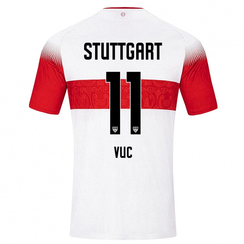 Danxen Hombre Camiseta Patrick Vuc #11 Blanco Rojo Amarillo 1ª Equipación 2026/27 La Camisa México
