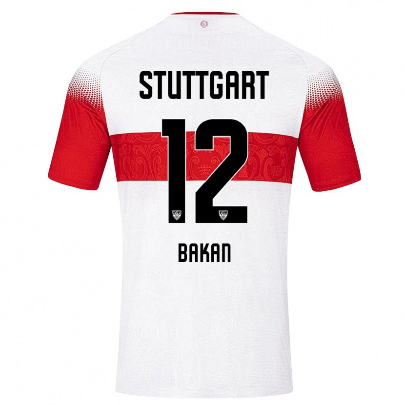 Danxen Hombre Camiseta Eren Bakan #12 Blanco Rojo Amarillo 1ª Equipación 2026/27 La Camisa México