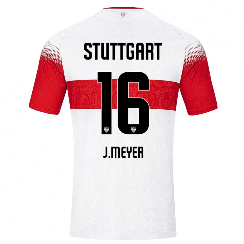 Danxen Hombre Camiseta Jordan Meyer #16 Blanco Rojo Amarillo 1ª Equipación 2026/27 La Camisa México