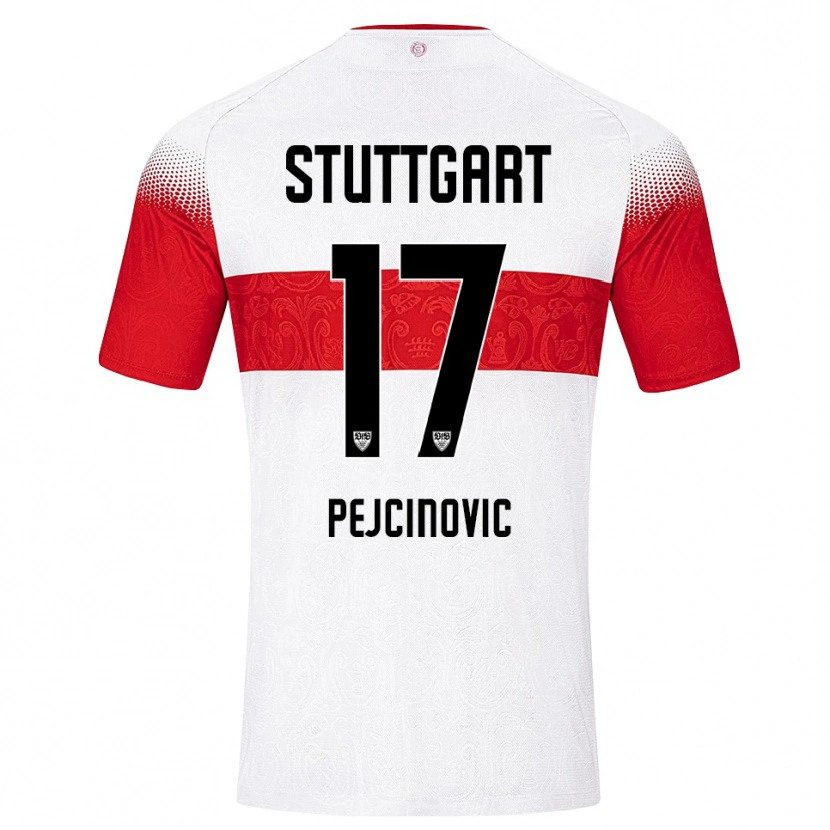 Danxen Hombre Camiseta Dzenan Pejcinovic #17 Blanco Rojo Amarillo 1ª Equipación 2026/27 La Camisa México