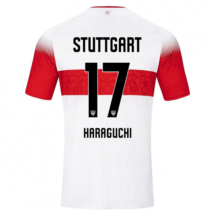 Danxen Hombre Camiseta Genki Haraguchi #17 Blanco Rojo Amarillo 1ª Equipación 2026/27 La Camisa México
