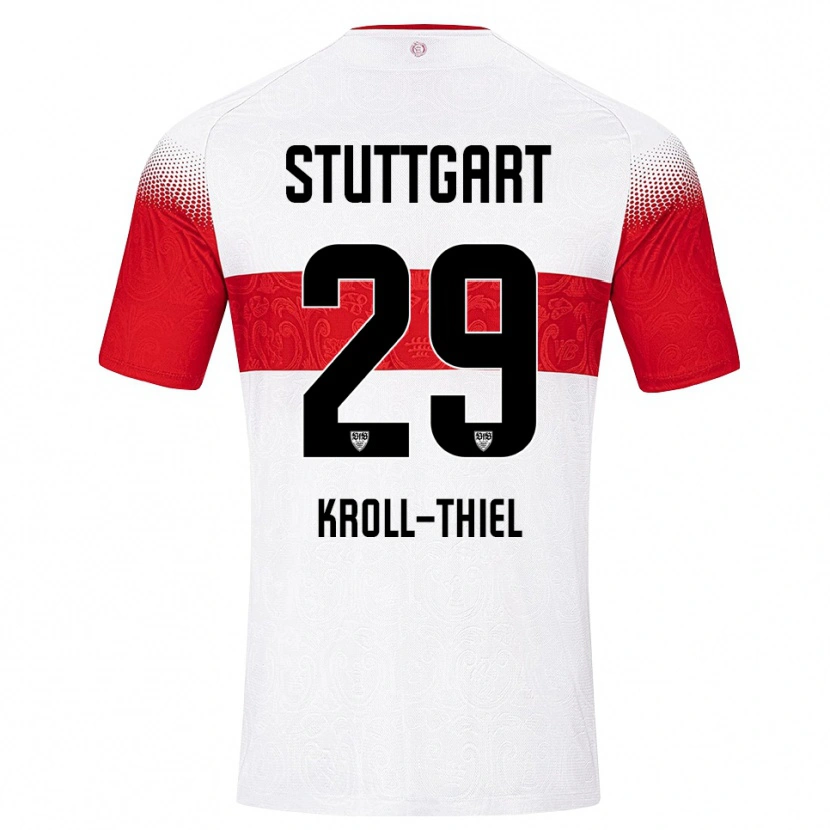 Danxen Hombre Camiseta Colin Kroll-Thiel #29 Blanco Rojo Amarillo 1ª Equipación 2026/27 La Camisa México