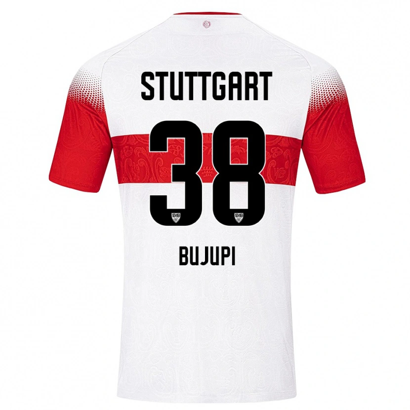 Danxen Hombre Camiseta Eliot Bujupi #38 Blanco Rojo Amarillo 1ª Equipación 2026/27 La Camisa México