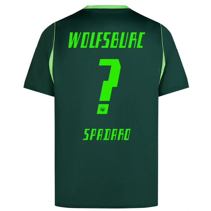 Danxen Hombre Camiseta Michele Spadaro #0 Verde Oscuro Blanco 1ª Equipación 2026/27 La Camisa México