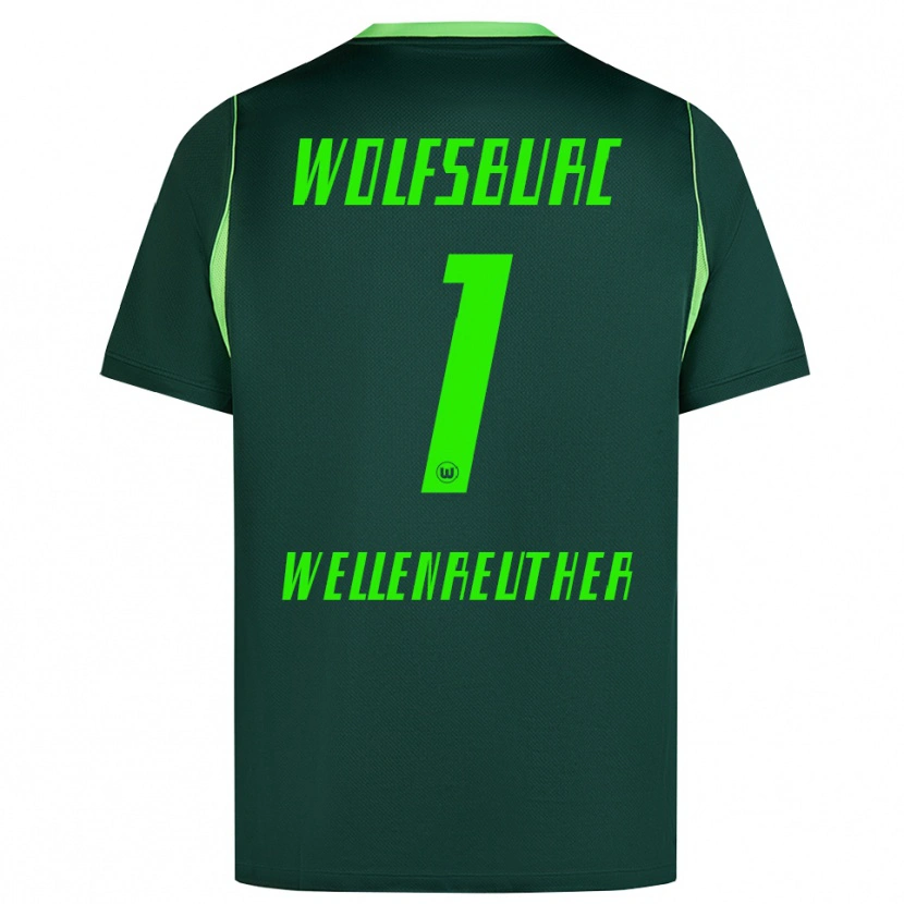 Danxen Hombre Camiseta Timon Wellenreuther #1 Verde Oscuro Blanco 1ª Equipación 2026/27 La Camisa México