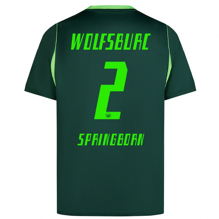 Danxen Hombre Camiseta Noah Springborn #2 Verde Oscuro Blanco 1ª Equipación 2026/27 La Camisa México