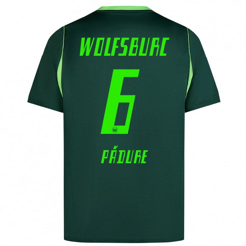 Danxen Hombre Camiseta Matei Pădure #6 Verde Oscuro Blanco 1ª Equipación 2026/27 La Camisa México