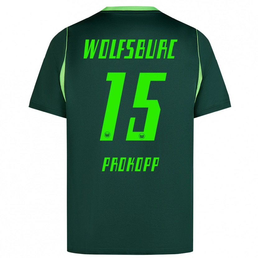 Danxen Hombre Camiseta Oskar Prokopp #15 Verde Oscuro Blanco 1ª Equipación 2026/27 La Camisa México