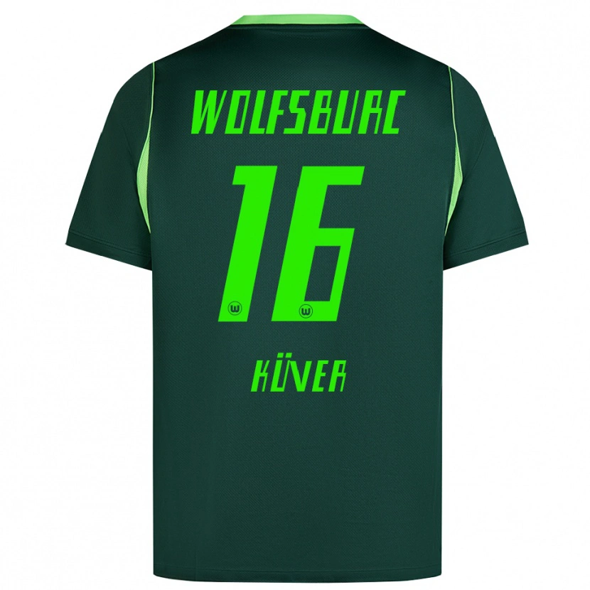 Danxen Hombre Camiseta Camilla Küver #16 Verde Oscuro Blanco 1ª Equipación 2026/27 La Camisa México