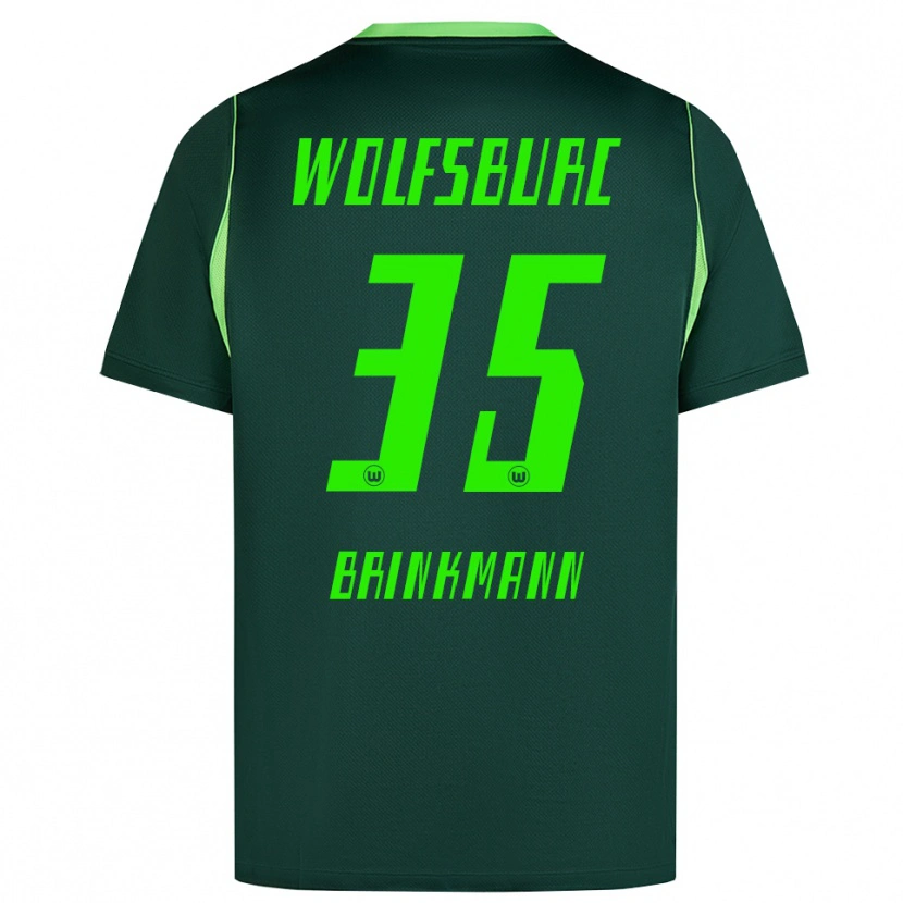 Danxen Hombre Camiseta Karla Brinkmann #35 Verde Oscuro Blanco 1ª Equipación 2026/27 La Camisa México