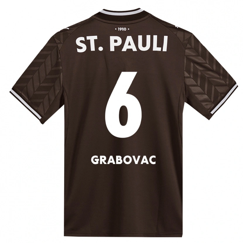 Danxen Hombre Camiseta Danijel Grabovac #6 Café Blanco 1ª Equipación 2026/27 La Camisa México