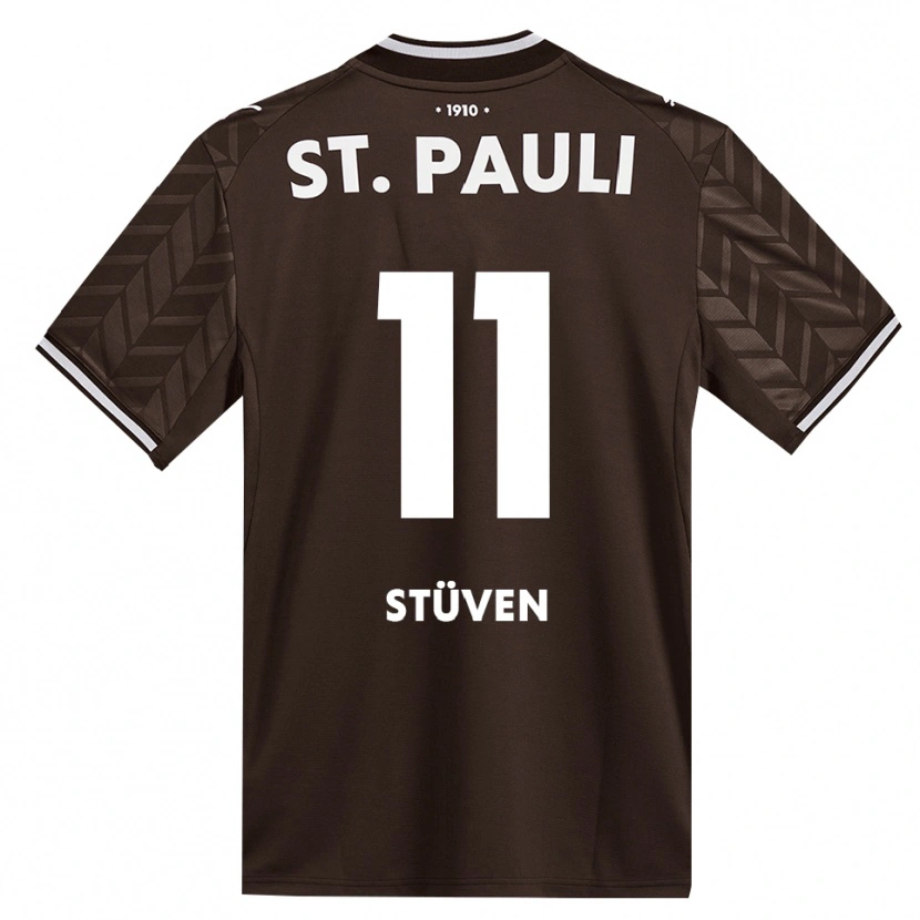 Danxen Hombre Camiseta Max Stüven #11 Café Blanco 1ª Equipación 2026/27 La Camisa México