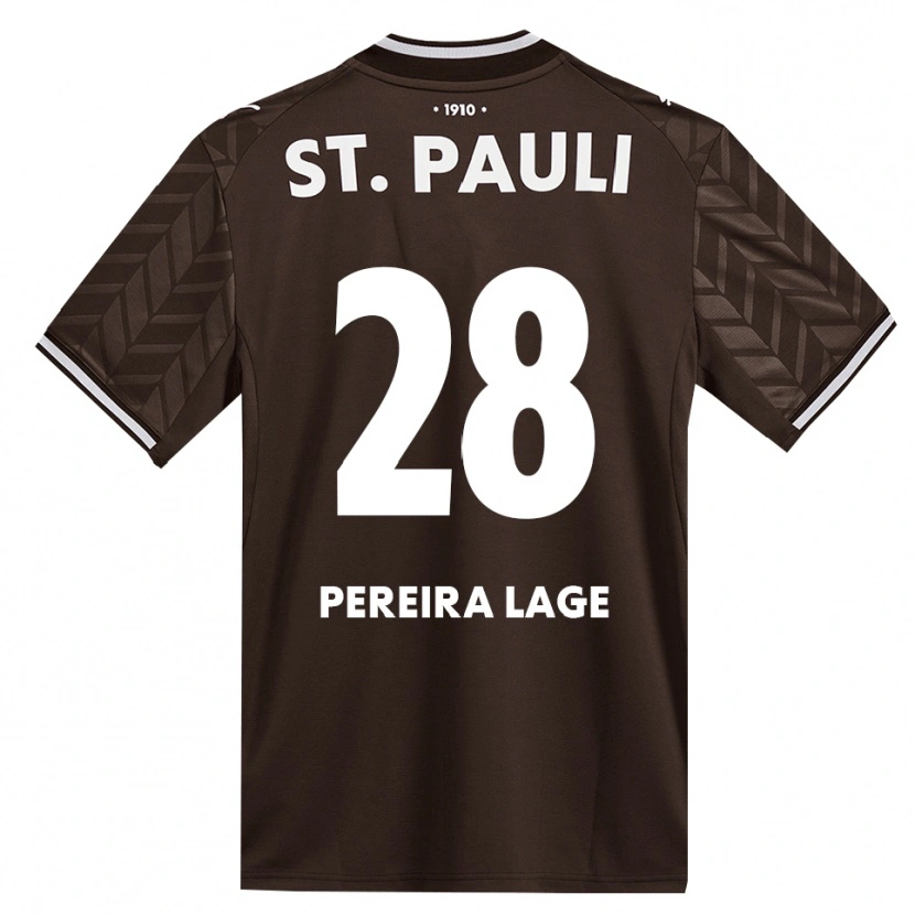 Danxen Hombre Camiseta Mathias Pereira Lage #28 Café Blanco 1ª Equipación 2026/27 La Camisa México