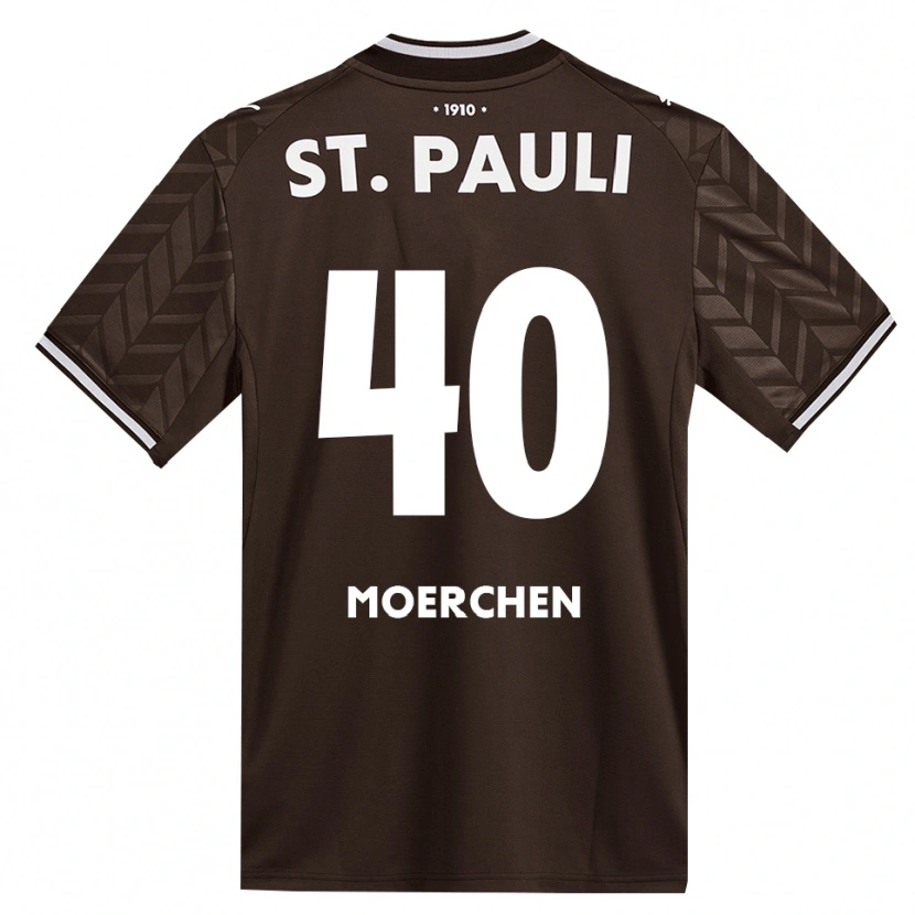 Danxen Hombre Camiseta Theo Moerchen #40 Café Blanco 1ª Equipación 2026/27 La Camisa México