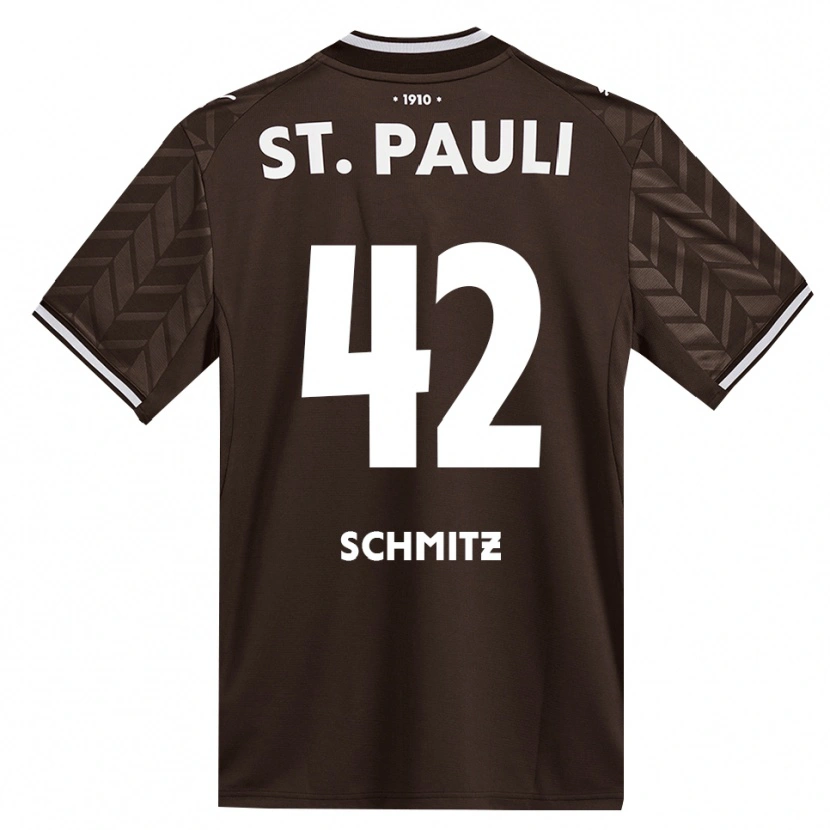 Danxen Hombre Camiseta Marwin Schmitz #42 Café Blanco 1ª Equipación 2026/27 La Camisa México
