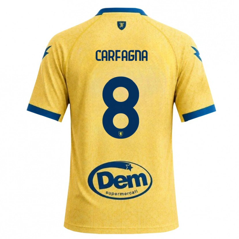 Danxen Hombre Camiseta Matteo Carfagna #8 Caqui Negro Azul 1ª Equipación 2026/27 La Camisa México