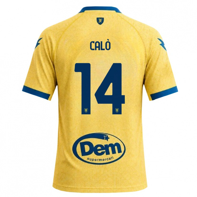 Danxen Hombre Camiseta Giacomo Calò #14 Caqui Negro Azul 1ª Equipación 2026/27 La Camisa México