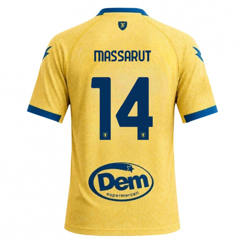 Danxen Hombre Camiseta Daniele Massarut #14 Caqui Negro Azul 1ª Equipación 2026/27 La Camisa México