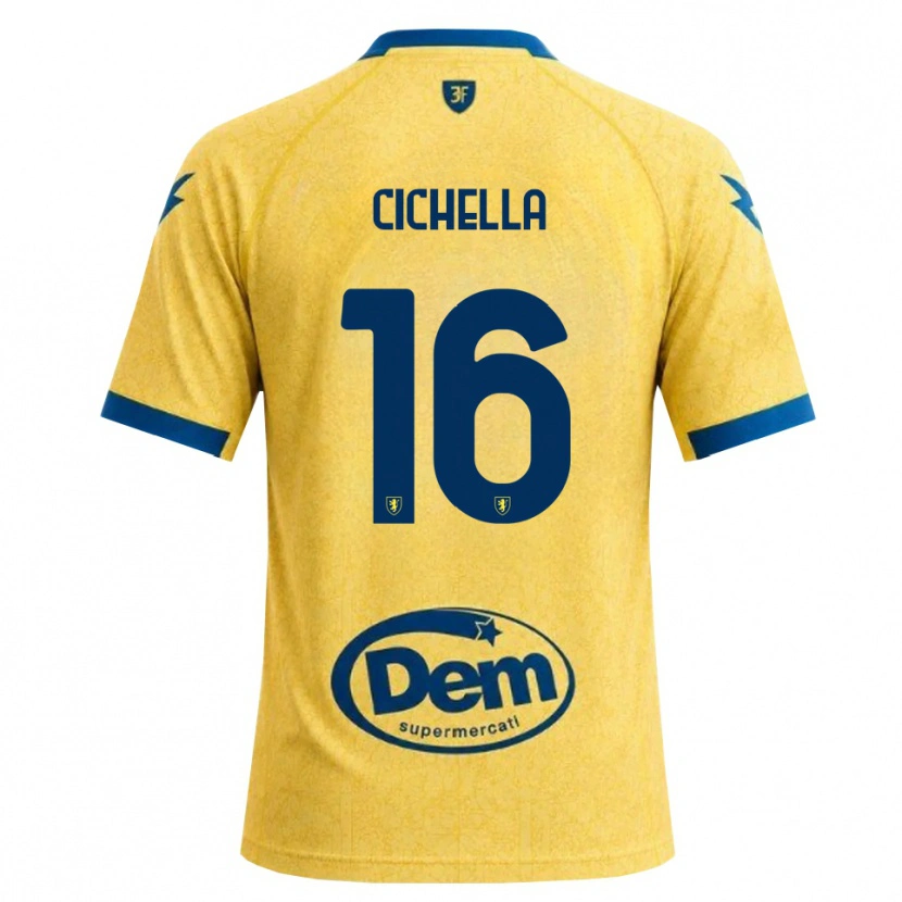 Danxen Hombre Camiseta Matteo Cichella #16 Caqui Negro Azul 1ª Equipación 2026/27 La Camisa México