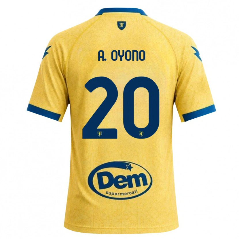 Danxen Hombre Camiseta Anthony Oyono #20 Caqui Negro Azul 1ª Equipación 2026/27 La Camisa México