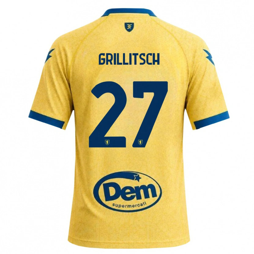 Danxen Hombre Camiseta Florian Grillitsch #27 Caqui Negro Azul 1ª Equipación 2026/27 La Camisa México