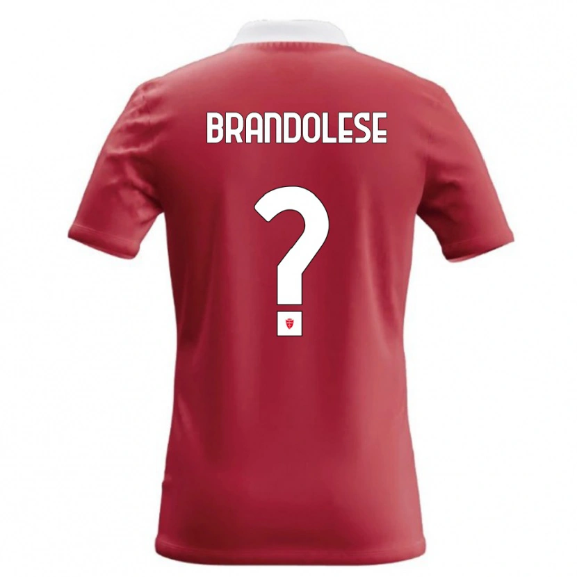 Danxen Hombre Camiseta Benedetto Brandolese #0 Rojo Blanco 1ª Equipación 2026/27 La Camisa México