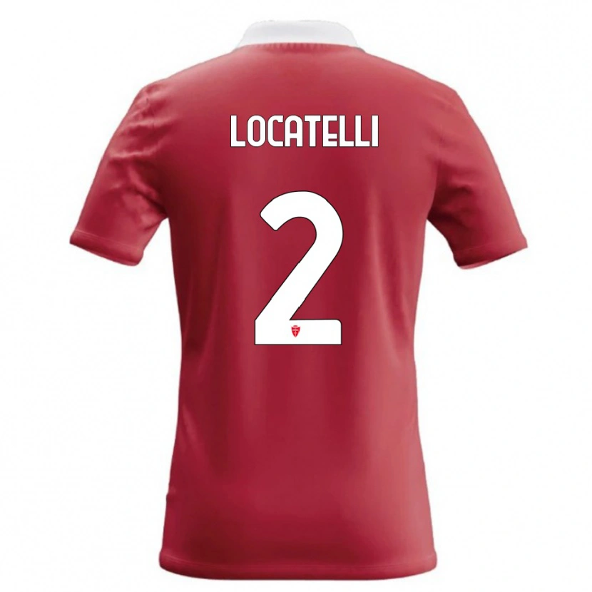 Danxen Hombre Camiseta Gabriel Locatelli #2 Rojo Blanco 1ª Equipación 2026/27 La Camisa México