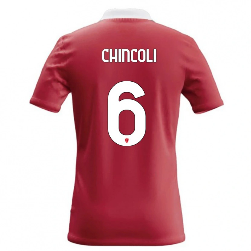 Danxen Hombre Camiseta Lorenzo Chincoli #6 Rojo Blanco 1ª Equipación 2026/27 La Camisa México