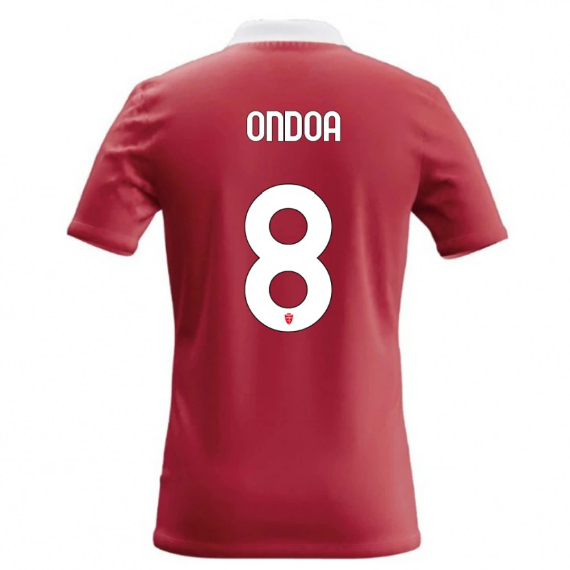 Danxen Hombre Camiseta Foe Ondoa #8 Rojo Blanco 1ª Equipación 2026/27 La Camisa México