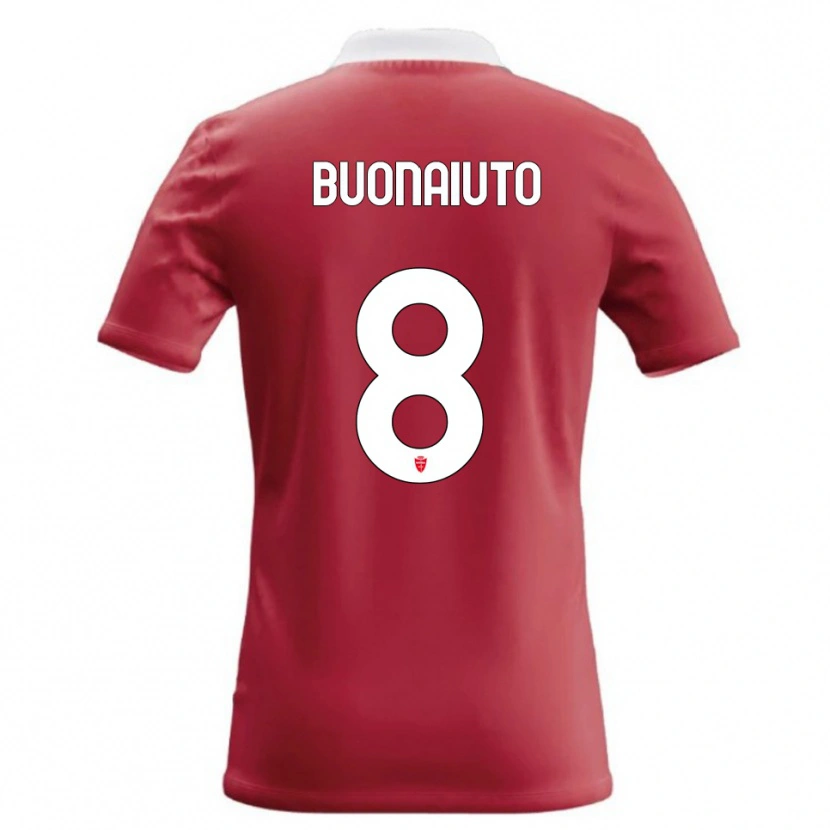 Danxen Hombre Camiseta Marco Buonaiuto #8 Rojo Blanco 1ª Equipación 2026/27 La Camisa México