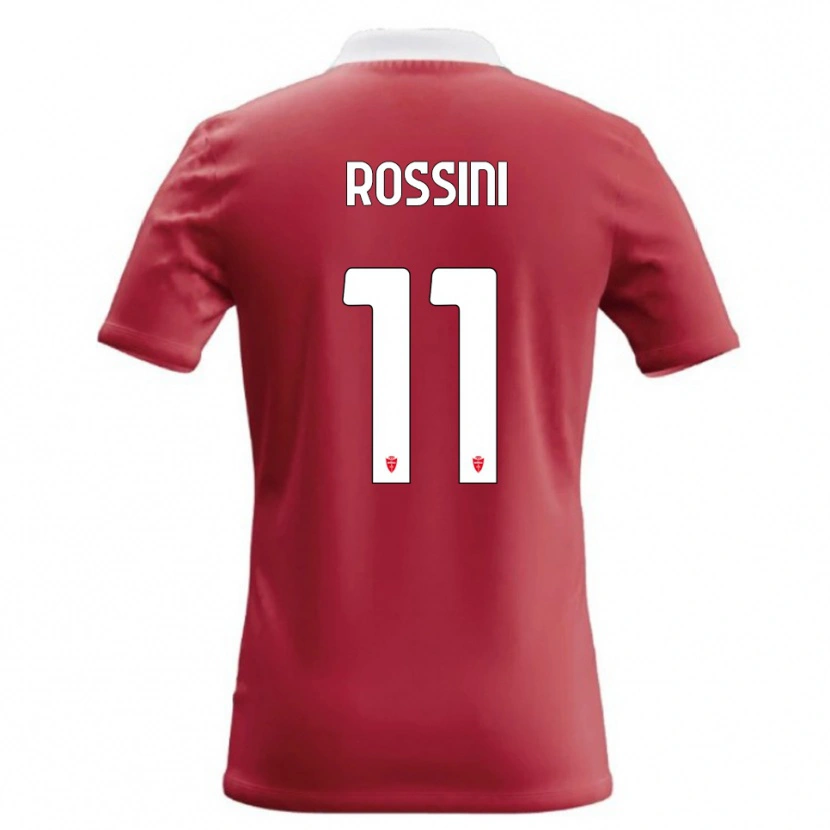 Danxen Hombre Camiseta Andrea Rossini #11 Rojo Blanco 1ª Equipación 2026/27 La Camisa México