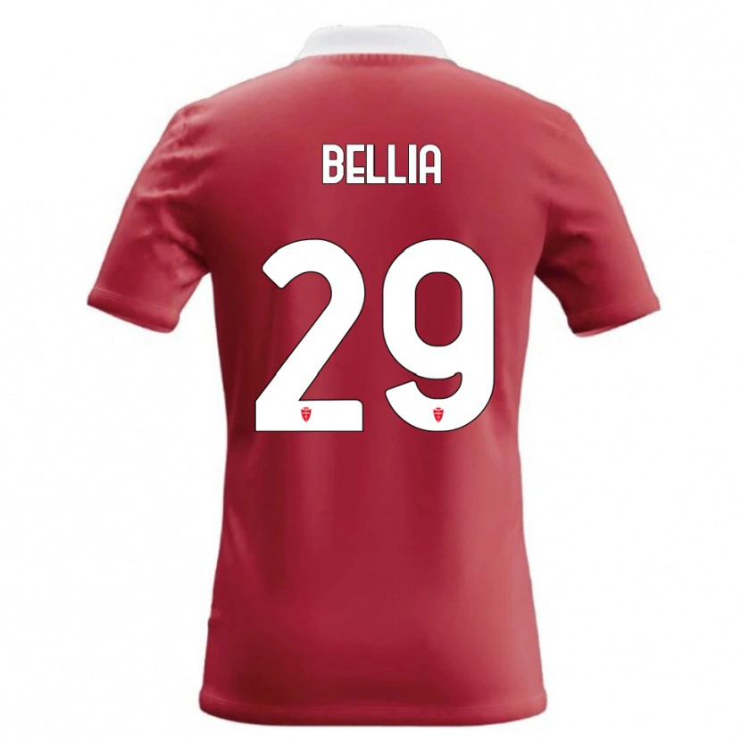 Danxen Hombre Camiseta Edoardo Bellia #29 Rojo Blanco 1ª Equipación 2026/27 La Camisa México